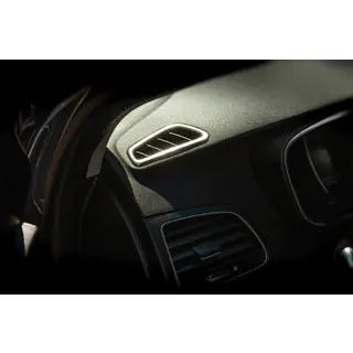Interior Air Vent Cover (2 pcs, Stainless Steel) Renault Megane IV 2016-2025 photo 3