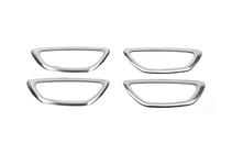 Renault Megane IV 2016-2025 Interior door handle trim covers (4 pcs, stainless steel) photo 2