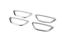 Renault Megane IV 2016-2025 Interior door handle trim covers (4 pcs, stainless steel) photo 3