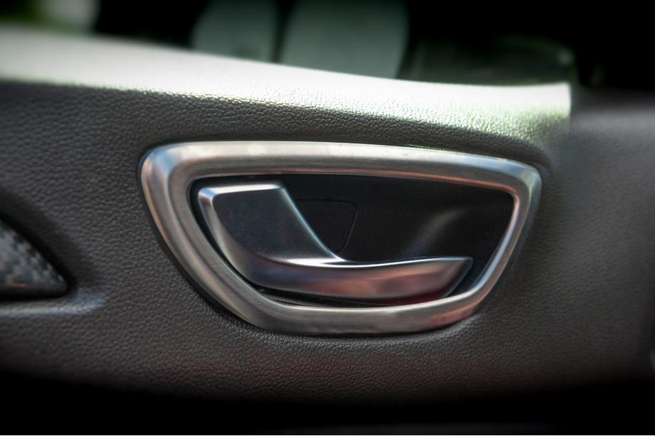 Renault Megane IV 2016-2025 Interior door handle trim covers (4 pcs, stainless steel) Image