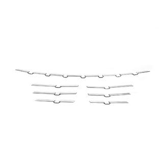 Rear bumper protector trims 2021+ (7 pcs, stainless steel) photo 2