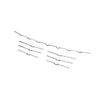 Rear bumper protector trims 2021+ (7 pcs, stainless steel) photo 3