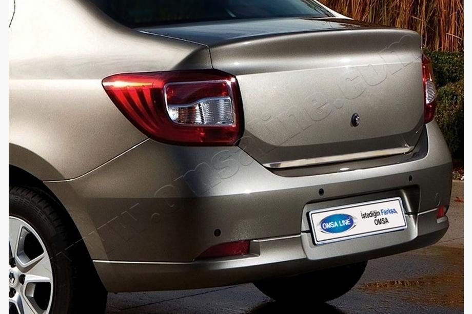 Dacia Logan II 2013-2022 Trunk Trim 2013-2018 Stainless Steel Image
