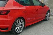 Seat Leon 2013-2020 Performance Side Skirts (black) photo 1