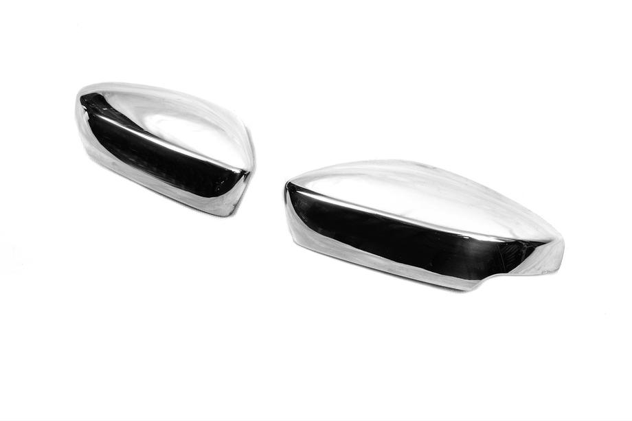 Skoda Rapid 2012-2019 Mirror covers with indicator cutout (2 pcs, stainless steel) Photo 3