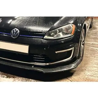 Front Bumper Lip Spoiler (for OEM bumper, 2017-2020, ABS plastic) photo 1
