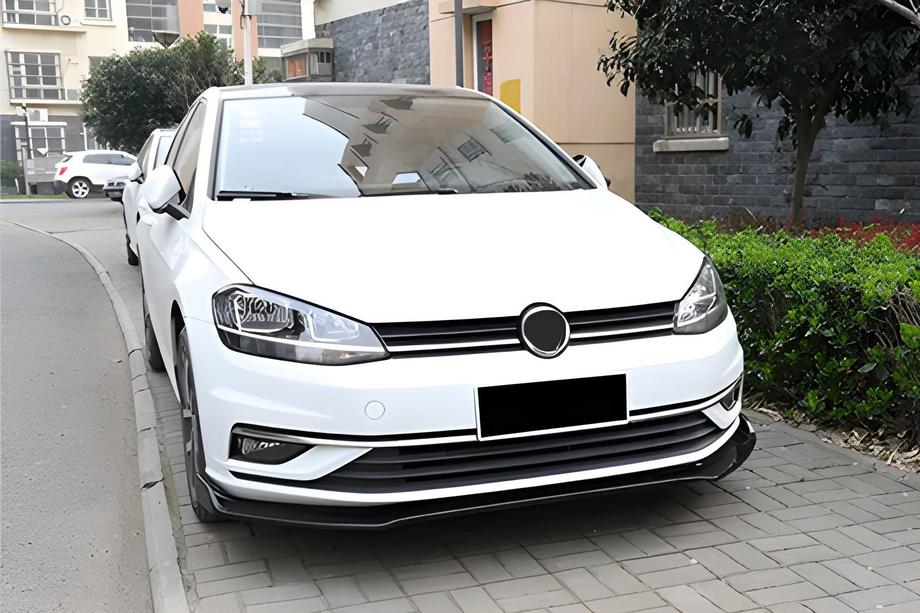 Volkswagen Golf 7/E-Golf 2012-2020 Front Bumper Lip Spoiler (for OEM bumper, 2017-2020, ABS plastic) Photo 2