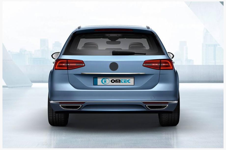 Volkswagen Passat B8 2015-2023 Trunk trim above license plate SW (OmsaLine, stainless steel) Image