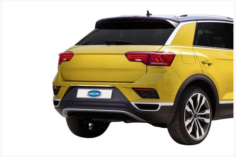 Volkswagen T-Roc 2017-2025 Chrome trim above license plate (OmsaLine, stainless steel) Image