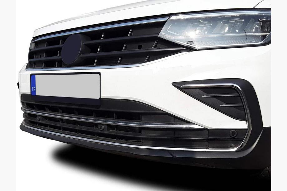 Volkswagen Tiguan 2016-2023 Fog Light Covers 2020+ (4 pcs, stainless steel) Image