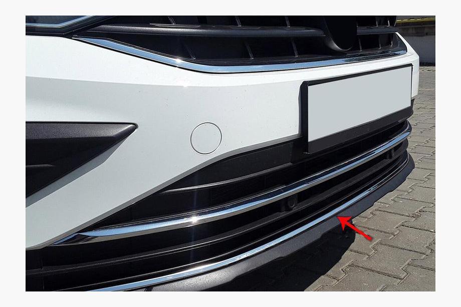 Volkswagen Tiguan 2016-2023 Stainless Steel Front Bumper Protector 2020+ Image