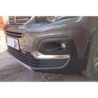 Fog light covers (2 pcs, stainless steel)