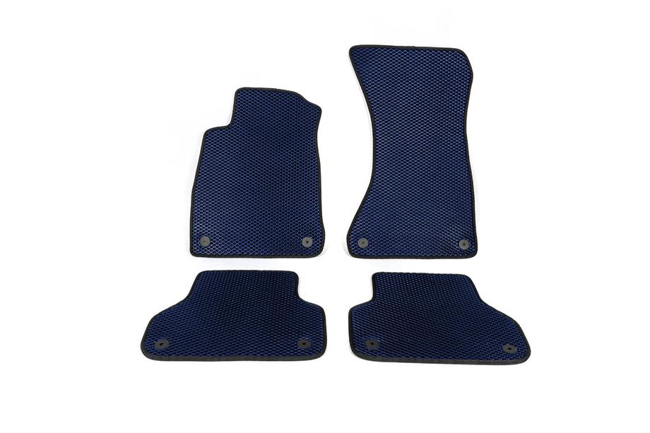Audi A4 B9 2015-2024 EVA Floor Mats (Blue) Image