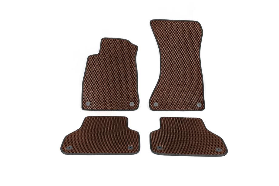 Audi A4 B9 2015-2024 EVA Floor Mats (Brown) Image