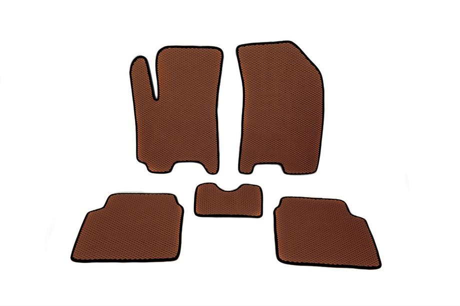 Chevrolet Aveo T250 2005-2011 EVA Floor Mats (Brown) Image