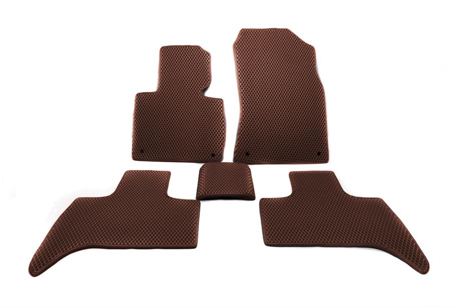 BMW X5 E53 1999–2006 EVA Floor Mats (Brown) Photo 2