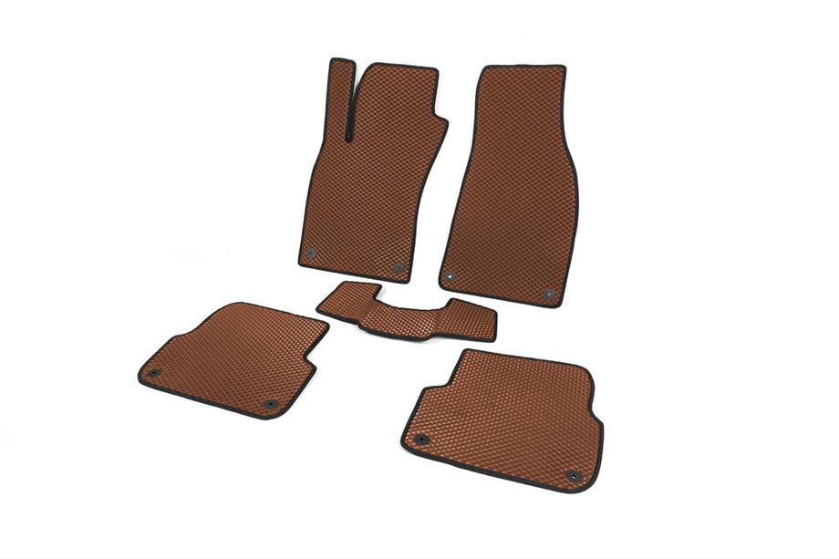 Audi A6 C6 2004-2011 EVA floor mats (brown, Sedan) Image
