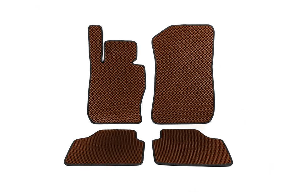 BMW X1 E84 2009-2015 EVA Floor Mats (Brown) Image