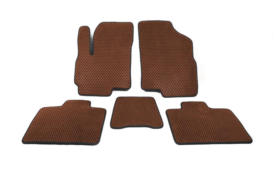 Chery Tiggo 5 2013- EVA Floor Mats (Brown) Image