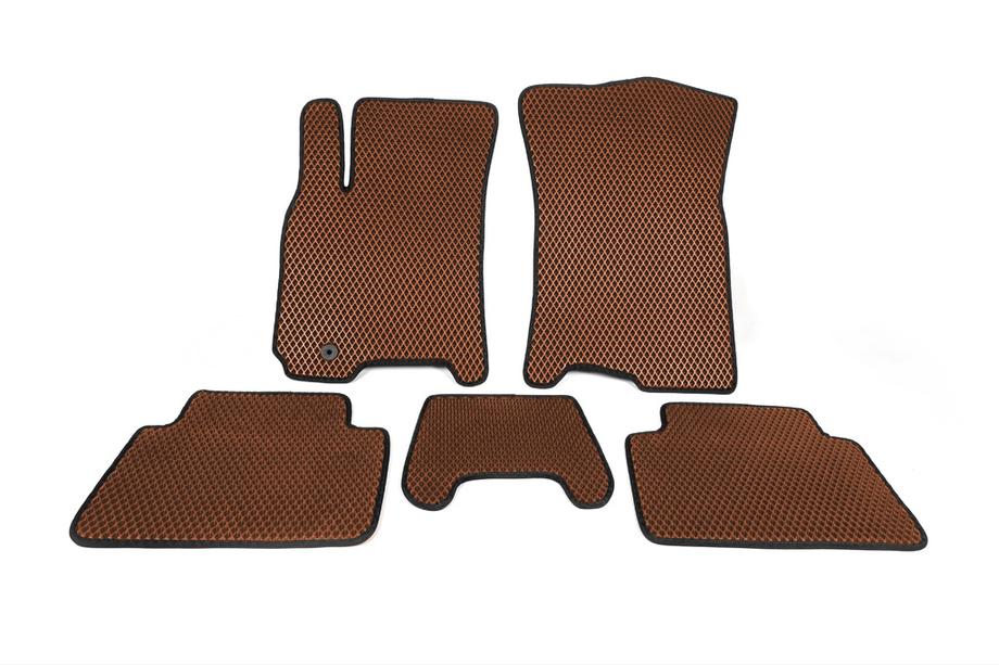 Daewoo Gentra 2013- EVA Floor Mats (Brown) Image