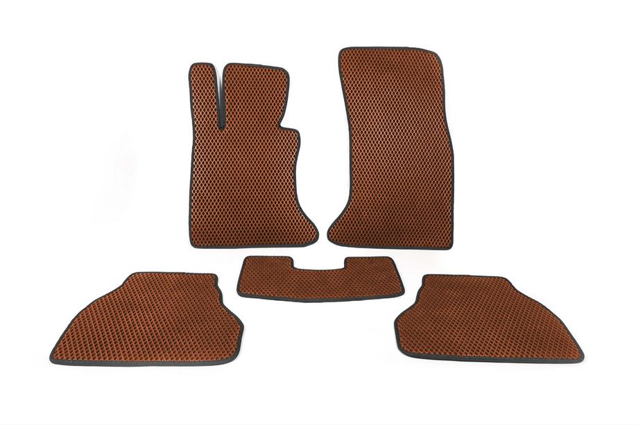 BMW 5 Series E60/E61 2003-2010 EVA Floor Mats (Brown) Photo 1