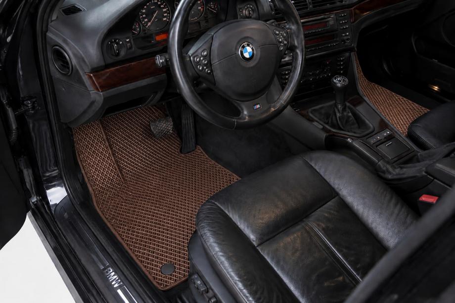 BMW 5 Series E39 1996-2003 EVA Floor Mats (Brown) Image