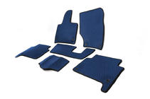 Audi Q7 2005-2015 EVA Floor Mats (Blue) 3 rows (6 mats) photo 3
