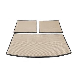 Trunk mat 3-piece (EVA, beige) (7 seats) Audi Q7 2005-2015 photo 1