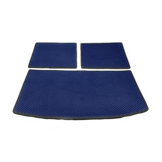 Trunk mat 3-piece (EVA, blue) (7 seats) Audi Q7 2005-2015 photo 1