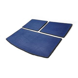 Trunk mat 3-piece (EVA, blue) (7 seats) Audi Q7 2005-2015 photo 2