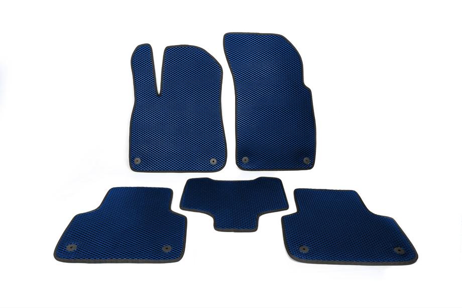 Audi Q7 2015–2026 EVA Floor Mats (Blue) Image