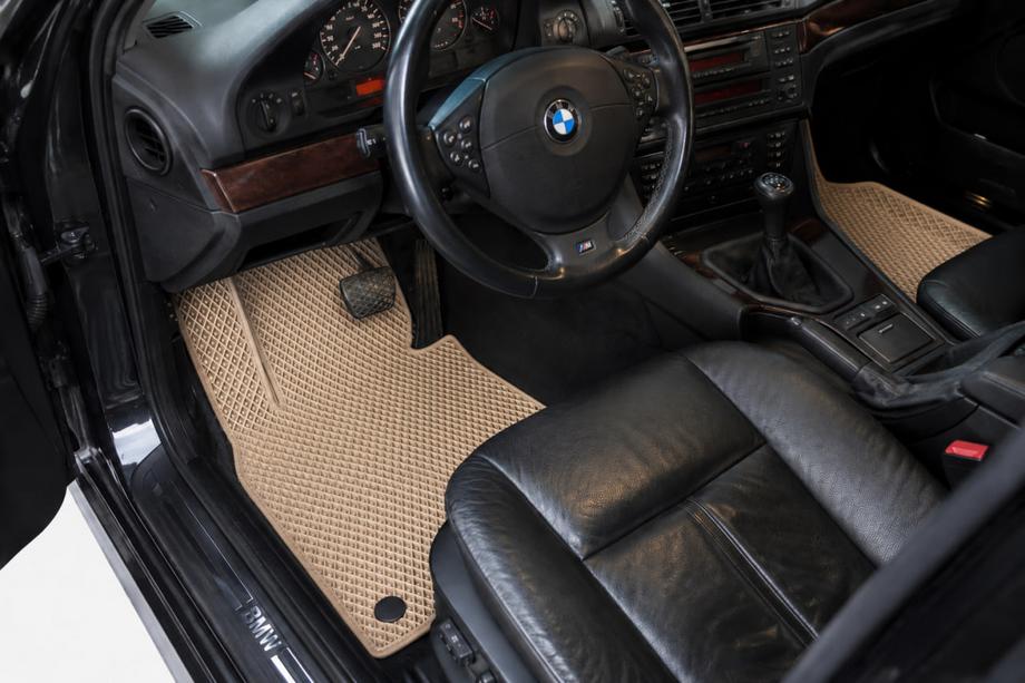 BMW 5 Series E39 1996-2003 EVA Floor Mats (Beige) Image