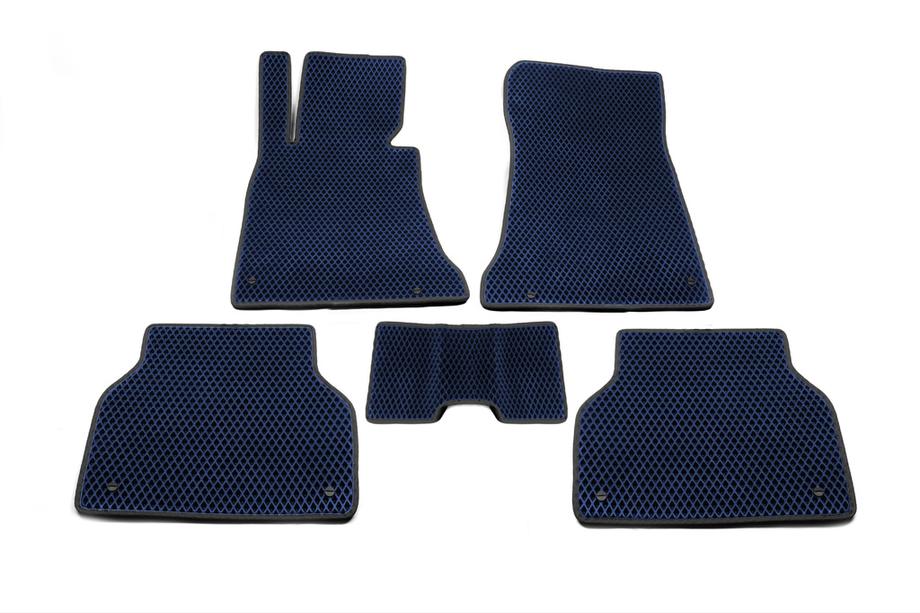 BMW 5 Series E39 1996-2003 EVA Floor Mats (Blue) Photo 4