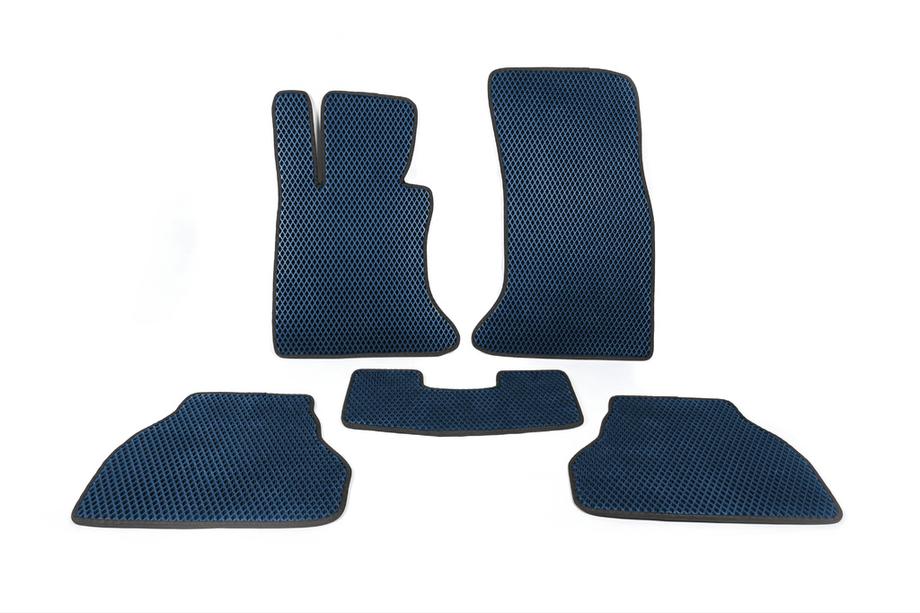 BMW 5 Series E60/E61 2003-2010 EVA Floor Mats (Blue) Image