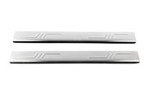 Peugeot 107 2005-2014 Door Sill Protectors OmsaLine (2 pcs, Stainless Steel) photo 2