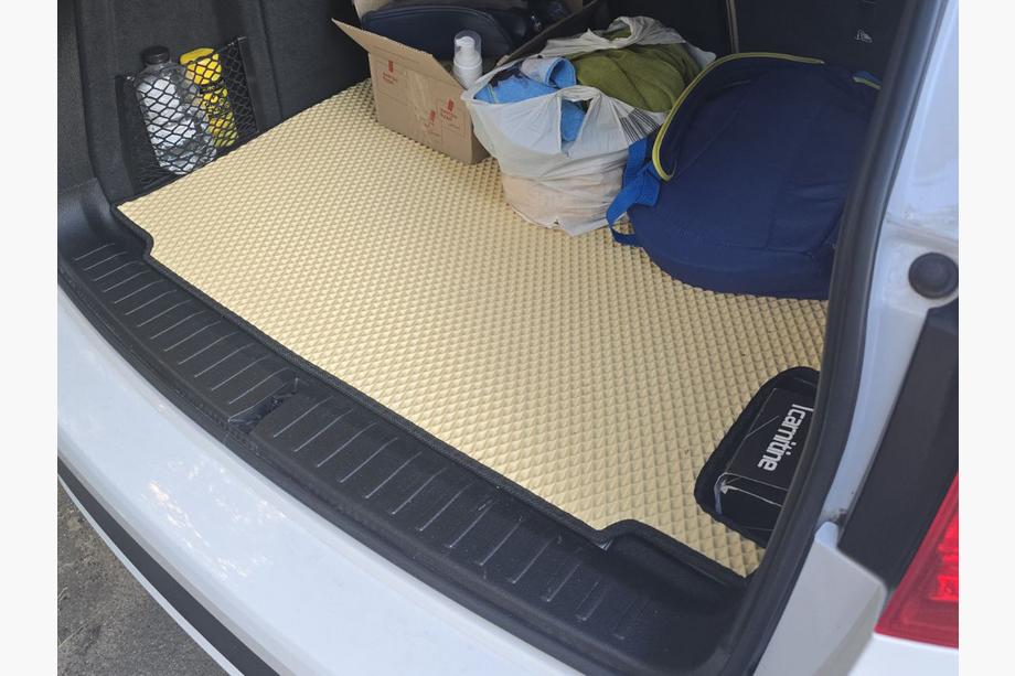 BMW X3 F25 2011-2018 Trunk Mat (EVA, Beige) Image