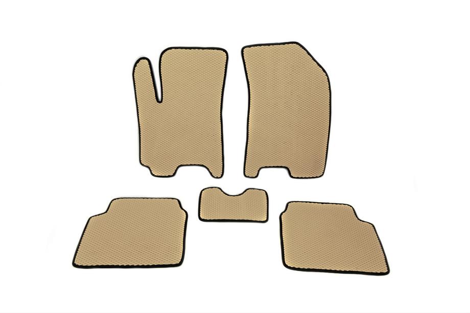 Chevrolet Aveo T200 2002-2008 EVA Floor Mats (Beige) Image