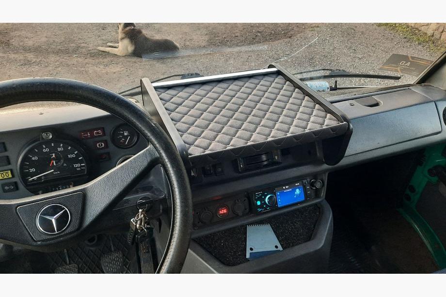 Mercedes T1 (207-410) 1977-1995 Dashboard Shelf (Gray with Gray Stitching) Image