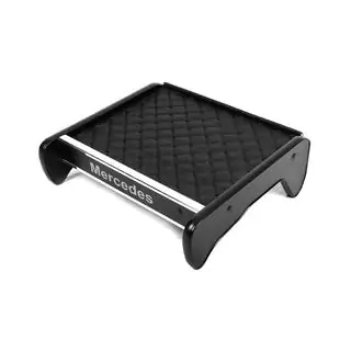 Dashboard Shelf (Black with Black Stitching)