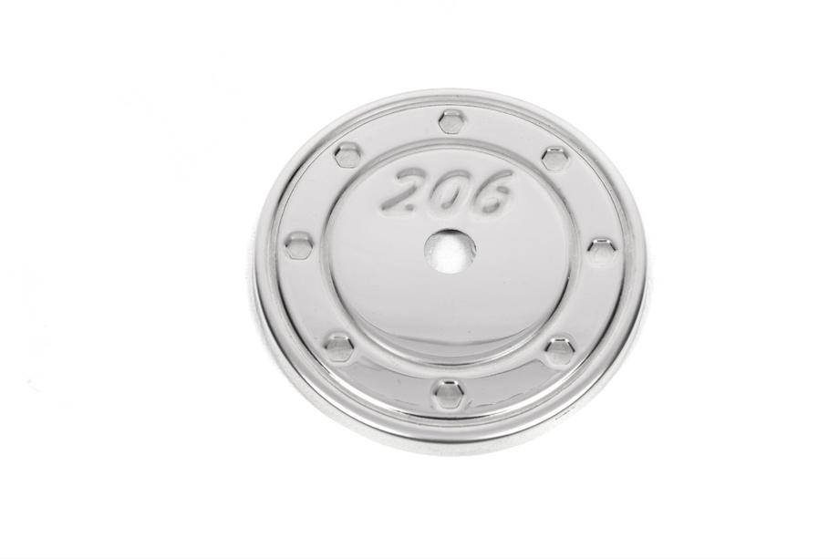 Peugeot 206 1998-2024 Chrome Fuel Tank Cap Cover (Stainless Steel) Image