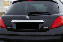Peugeot 207 2006–2014 Chrome trim above license plate (stainless steel) photo 1