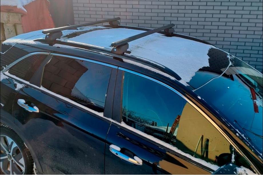 Kia Niro 2016–2021 Lockable cross bars for integrated roof rails Bold Bar V2 (2 pcs) Image