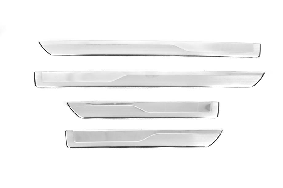 Skoda Kodiaq 2016-2023 Door Sill Protectors OmsaLine (4 pcs, Stainless Steel) Image