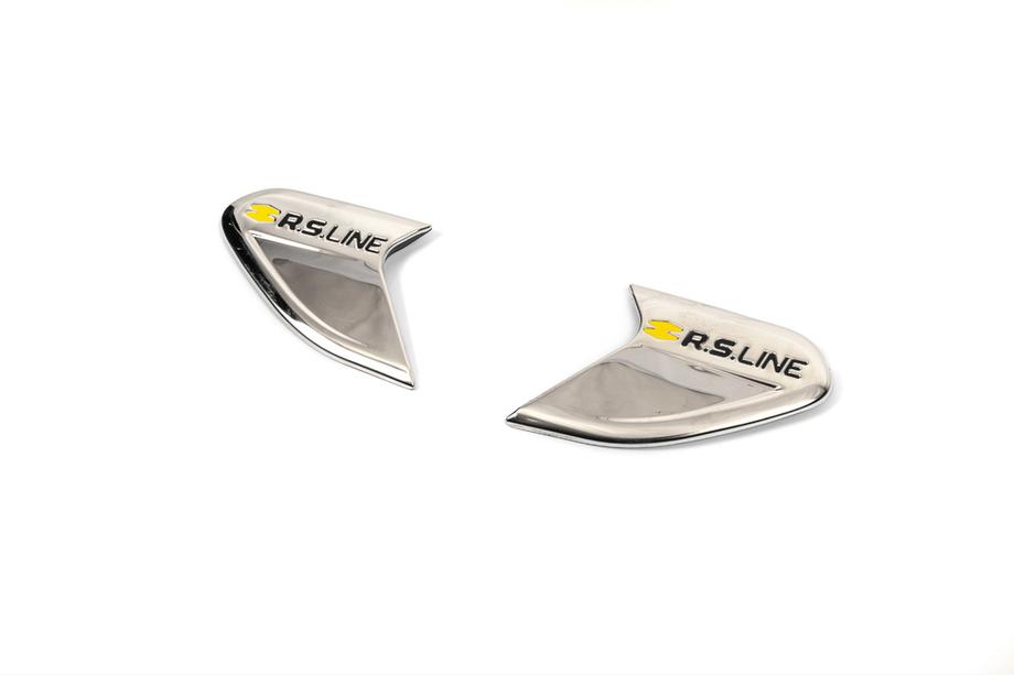 Renault Clio V 2019- Fender trims RS (OmsaLine, 2 pcs, stainless steel) Photo 2