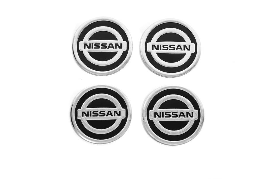 Nissan Stickers for wheel center caps V1 60mm (4pcs) Image