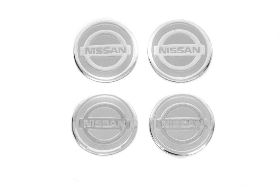 Nissan Stickers for Wheel Center Caps V2 60mm (4pcs) Image
