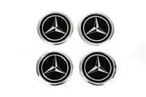 Mercedes-Benz Stickers for wheel center caps V1 60mm (4pcs) photo 1