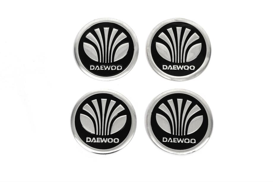 Daewoo Stickers for wheel center caps V1 60mm (4pcs) Image
