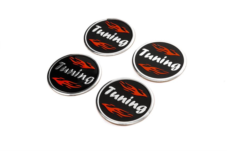 Stickers for Wheel Center Caps Tuning V1 60mm (4pcs) Photo 1