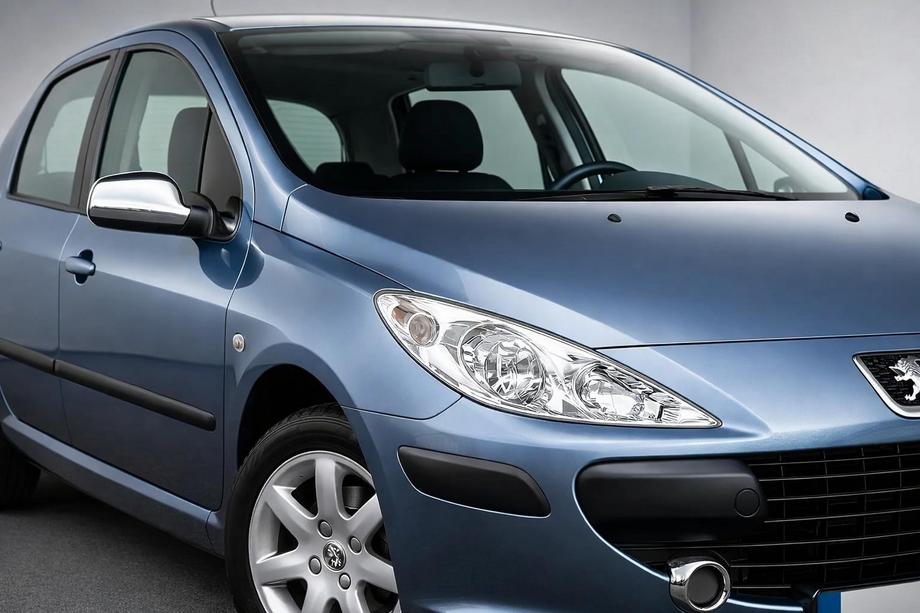 Peugeot 307 2001-2008 Mirror Covers (2 pcs, Plastic) Photo 1